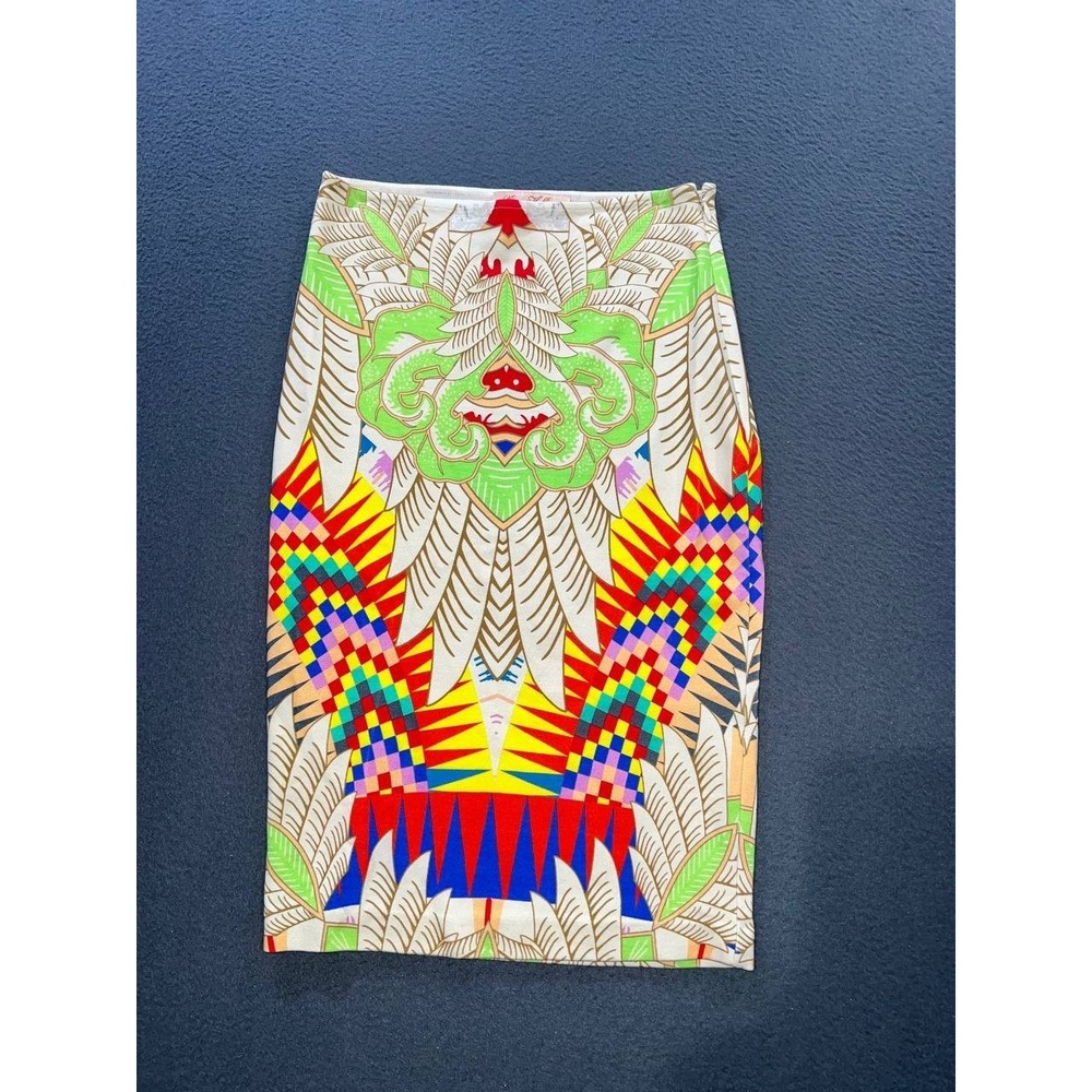 Mara Hoffman Knit  Printed Jungle Pencil Skirt Y2K Size Small A011706